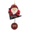 NBA Chicago Bulls Santa With Team Ball Custom Shaped Ornament