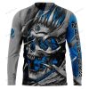 NBA Dallas Mavericks Custom Name Number Blue Gray Skull Smoke Sweatshirt