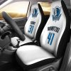 NBA Dallas Mavericks Custom Name Number x2 White Car Seat Covers