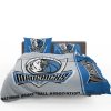NBA Dallas Mavericks Gray Bllue Bedding Set