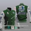 NBA Dallas Mavericks Green Gray Baseball Jacket