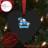 NBA Dallas Mavericks Snoopy Dog Driving Car Heart Shaped Ornament