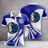 NBA Dallas Mavericks White Blue Polo Shirt V2