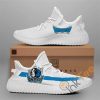 NBA Dallas Mavericks White Blue Yeezy Boost Sneakers V4