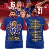 NBA Denver Nuggets Blue Red 2023 Champions T-Shirt