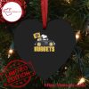 NBA Denver Nuggets Snoopy Dog Driving Car Heart Shaped Ornament