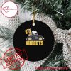 NBA Denver Nuggets Snoopy Dog Driving Car Round Ornament