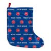 NBA Detroit Pistons Custom Name Multi Logo Christmas Socks