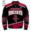 NBA Houston Rockets Black Red Bomber Jacket