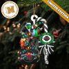 NBA Houston Rockets Custom Name Grinch Candy Cane Custom Shaped Ornament