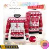 NBA Houston Rockets Custom Name Number Ugly Christmas Sweater V2