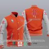 NBA Houston Rockets Orange Gray Baseball Jacket