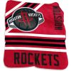 NBA Houston Rockets Red Black Fleece Blanket V3