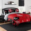 NBA Houston Rockets Red Black Hexagon Bedding Set
