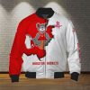 NBA Houston Rockets Red White Mascot Bomber Jacket