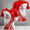 NBA Houston Rockets Red White T-Shirt V8