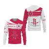 NBA Houston Rockets White Red Sweatshirt V3