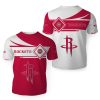 NBA Houston Rockets White Red T-Shirt V3