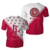 NBA Houston Rockets White Red T-Shirt V4