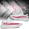 NBA Houston Rockets White Red Yeezy Boost Sneakers