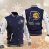 NBA Indiana Pacers Navy White Baseball Jacket