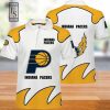 NBA Indiana Pacers White Gold Polo Shirt