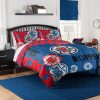 NBA Los Angeles Clippers Blue Red Hexagon Bedding Set