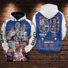 NBA Los Angeles Clippers Blue White 50 years of 1970 – 2020 Pullover Hoodie