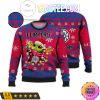 NBA Los Angeles Clippers Red Blue Baby Yoda Ugly Christmas Sweater