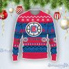 NBA Los Angeles Clippers Red Blue Ugly Christmas Sweater V2