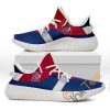 NBA Los Angeles Clippers Red Blue Yeezy Boost Sneakers