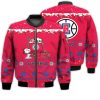 NBA Los Angeles Clippers Red Snoopy Lie Dog House Ugly Christmas Bomber Jacket