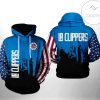 NBA Los Angeles Clippers US Flag Pullover Hoodie