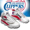 NBA Los Angeles Clippers White Red Air Jordan 13 Shoes