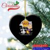 NBA Los Angeles Lakers Charlie Brown Snoopy Dancing Heart Shaped Ornament