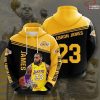 NBA Los Angeles Lakers Lebron James #23 Pullover Hoodie V4