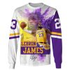 NBA Los Angeles Lakers Lebron James #23 Sweatshirt V7