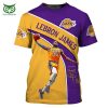 NBA Los Angeles Lakers Lebron James #23 T-Shirt V10