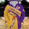NBA Los Angeles Lakers Lebron James #23 Zip Up Hoodie V10