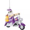 NBA Los Angeles Lakers Santa On A Motorcycle Custom Shaped Ornament