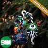 NBA Memphis Grizzlies Custom Name Grinch Candy Cane Custom Shaped Ornament