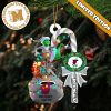NBA Miami Heat Custom Name Grinch Candy Cane Custom Shaped Ornament