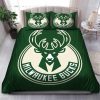 NBA Milwaukee Bucks Green Big Logo Bedding Set