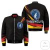 NBA Minnesota Timberwolves Black Colorful Bomber Jacket