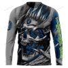 NBA Minnesota Timberwolves Custom Name Number Skull Sweatshirt