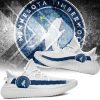 NBA Minnesota Timberwolves White Blue Yeezy Boost Sneakers
