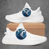 NBA Minnesota Timberwolves White Yeezy Boost Sneakers