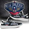 NBA New Orleans Pelicans Black Navy Lightning Yeezy Boost Sneakers