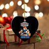 NBA New York Knicks Mickey Goofy Donald Heart Shaped Ornament