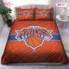 NBA New York Knicks Orange Blue Stripes Bedding Set